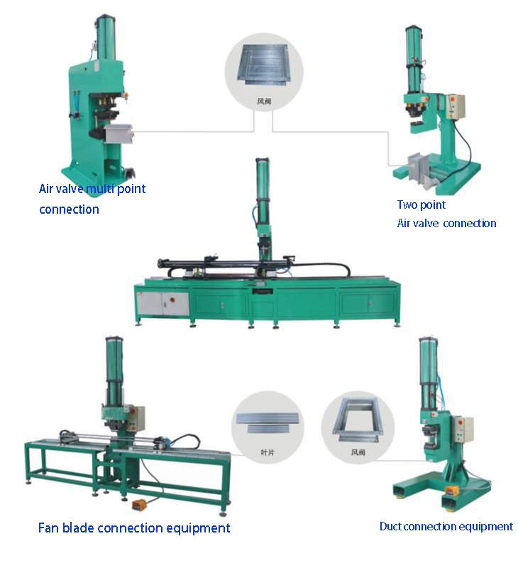 Non Standard Usun Model: Ulye 4 Tons C Frame Pneumatic Hydraulic Clinching Press Machine for Metal Duct or Round Material