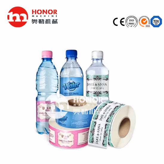 印刷されたシャンプー水ジュース炭酸飲料 PVC BOPP ボトルロール粘着ステッカーラベル