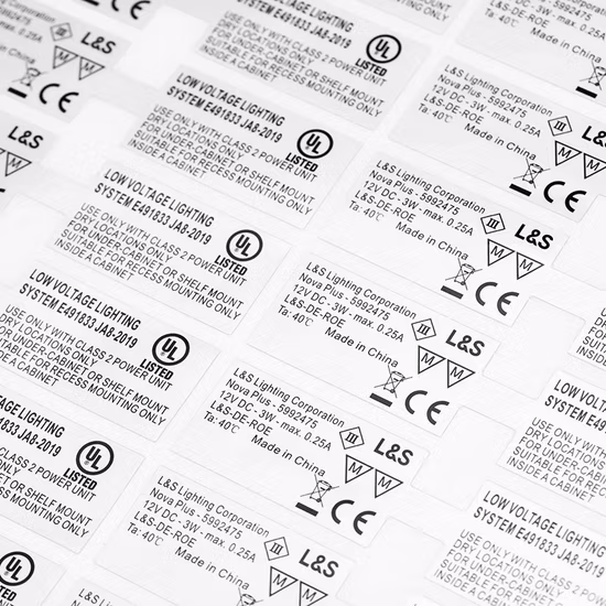UL ラベル ステッカー 北米 UL969 認定認証 高温耐性ラベル UL 認証ラベル